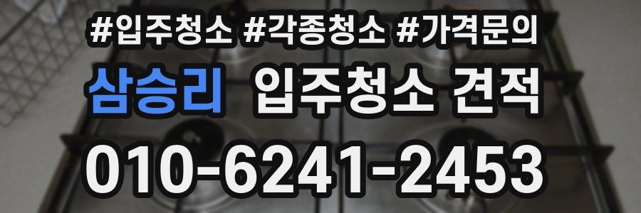 삼승리 입주청소 견적