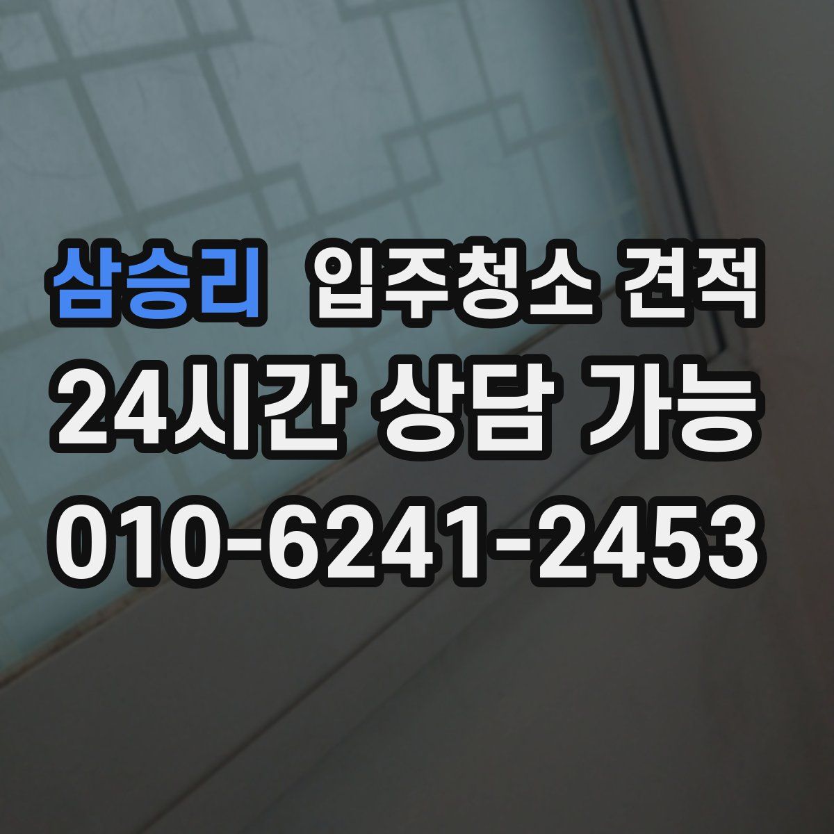삼승리 입주청소 견적