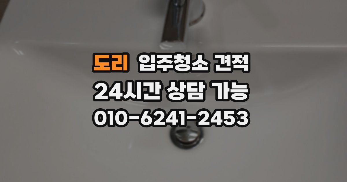 도리 입주청소 견적