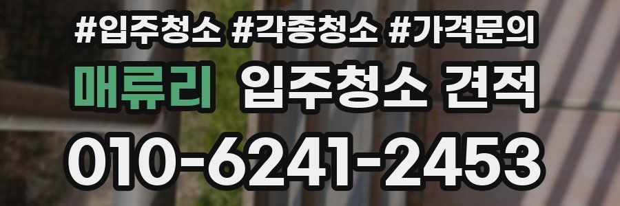 매류리 입주청소 견적