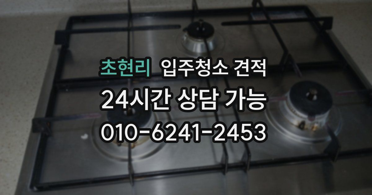 초현리 입주청소 견적