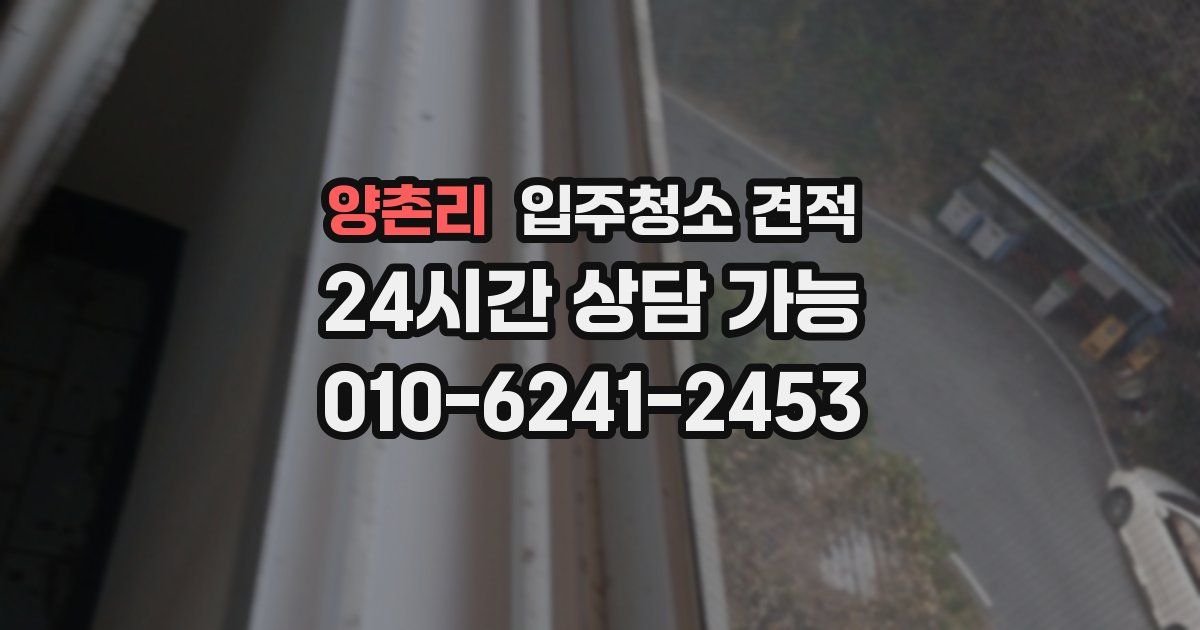 양촌리 입주청소 견적