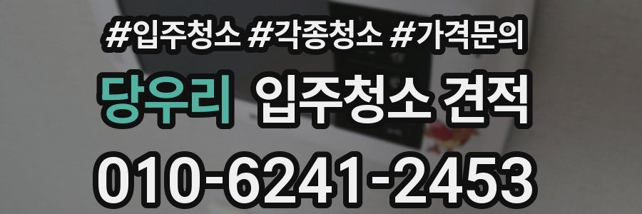 당우리 입주청소 견적