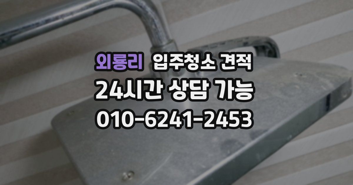 외룡리 입주청소 견적