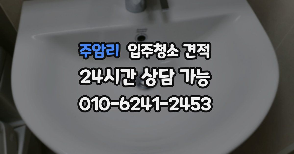 주암리 입주청소 견적