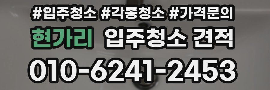 현가리 입주청소 견적