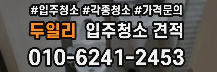 두일리 입주청소 견적