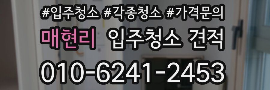 매현리 입주청소 견적