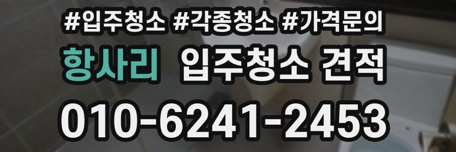 항사리 입주청소 견적