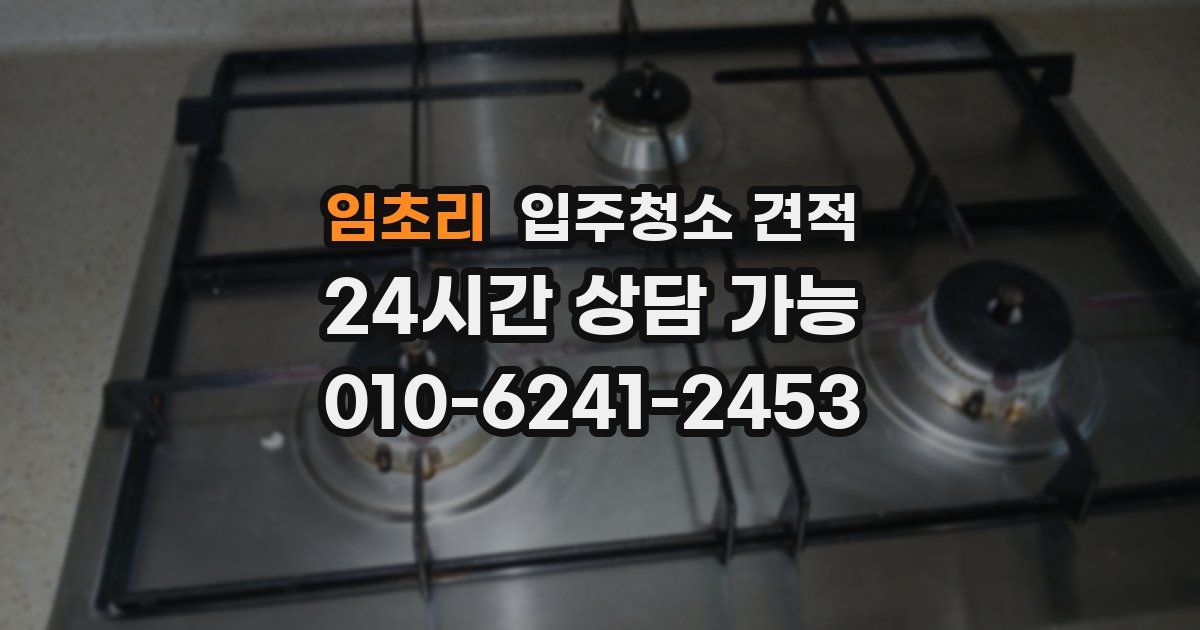 임초리 입주청소 견적