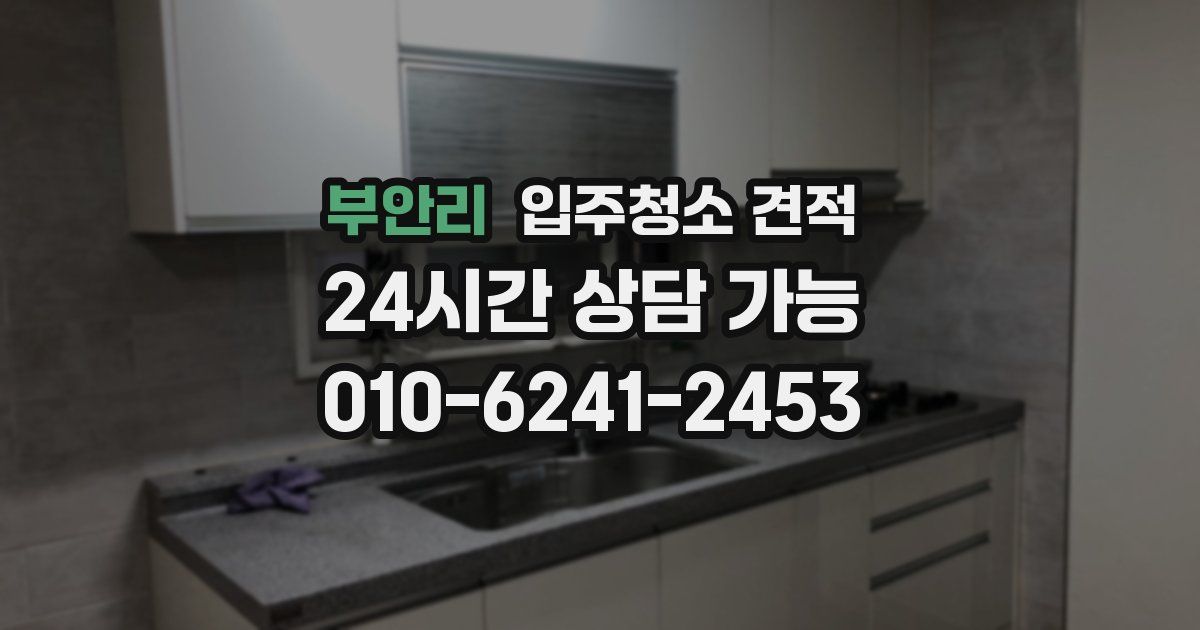 부안리 입주청소 견적