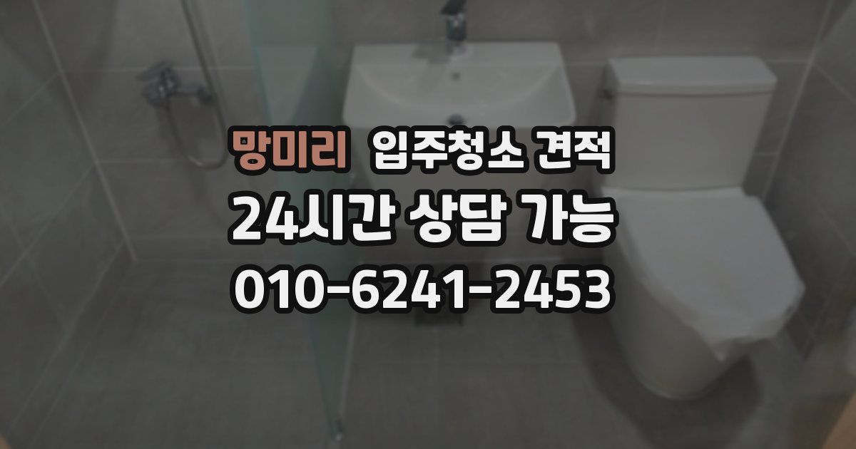 망미리 입주청소 견적