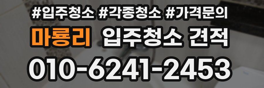 마룡리 입주청소 견적