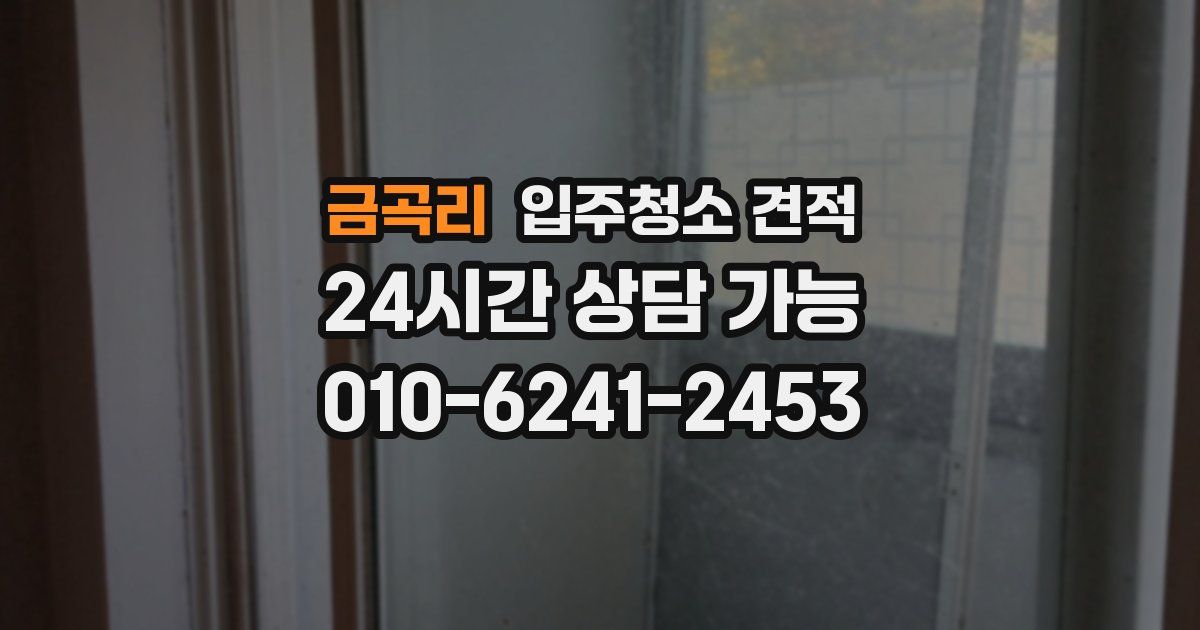 금곡리 입주청소 견적