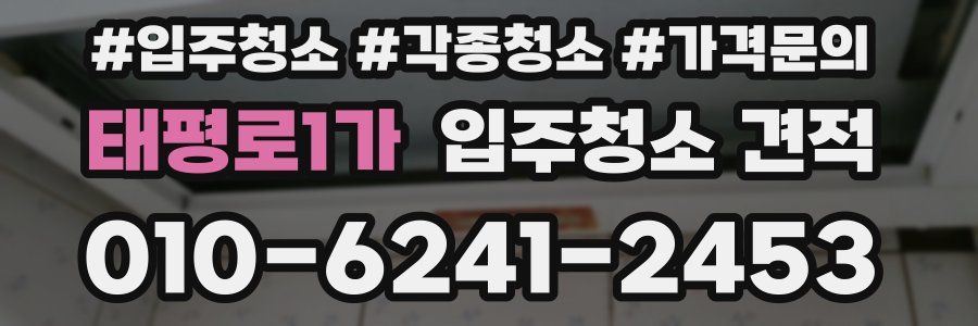 태평로1가 입주청소 견적