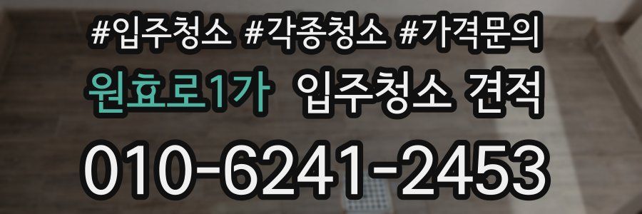 원효로1가 입주청소 견적