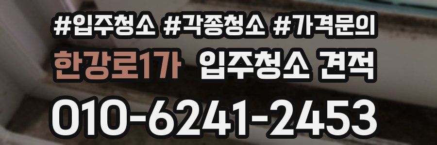 한강로1가 입주청소 견적