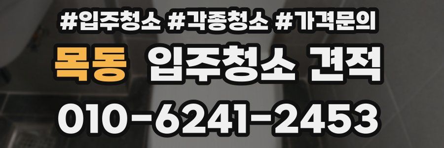 목동 입주청소 견적