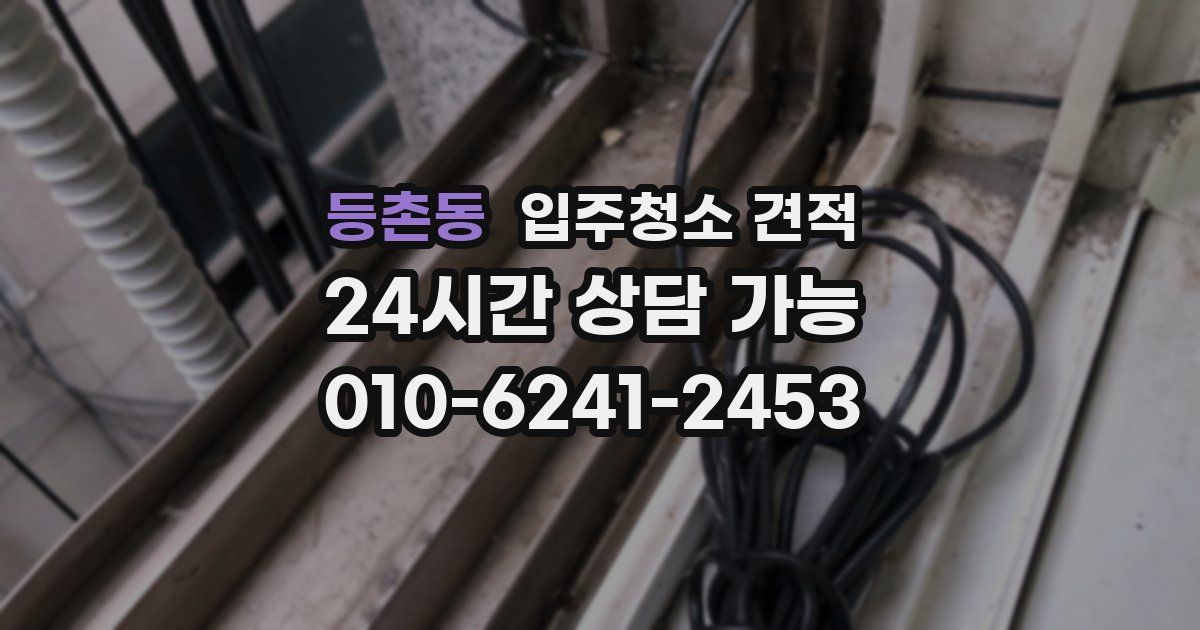 등촌동 입주청소 견적