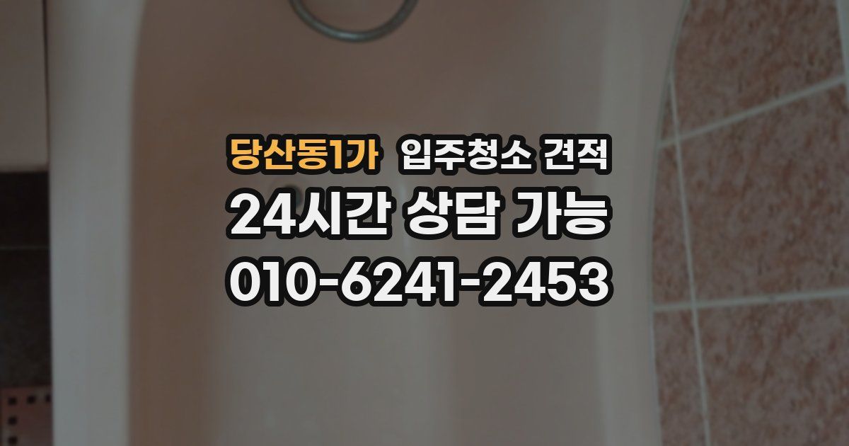 당산동1가 입주청소 견적