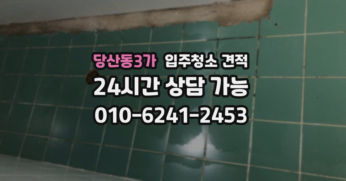 당산동3가 입주청소 견적