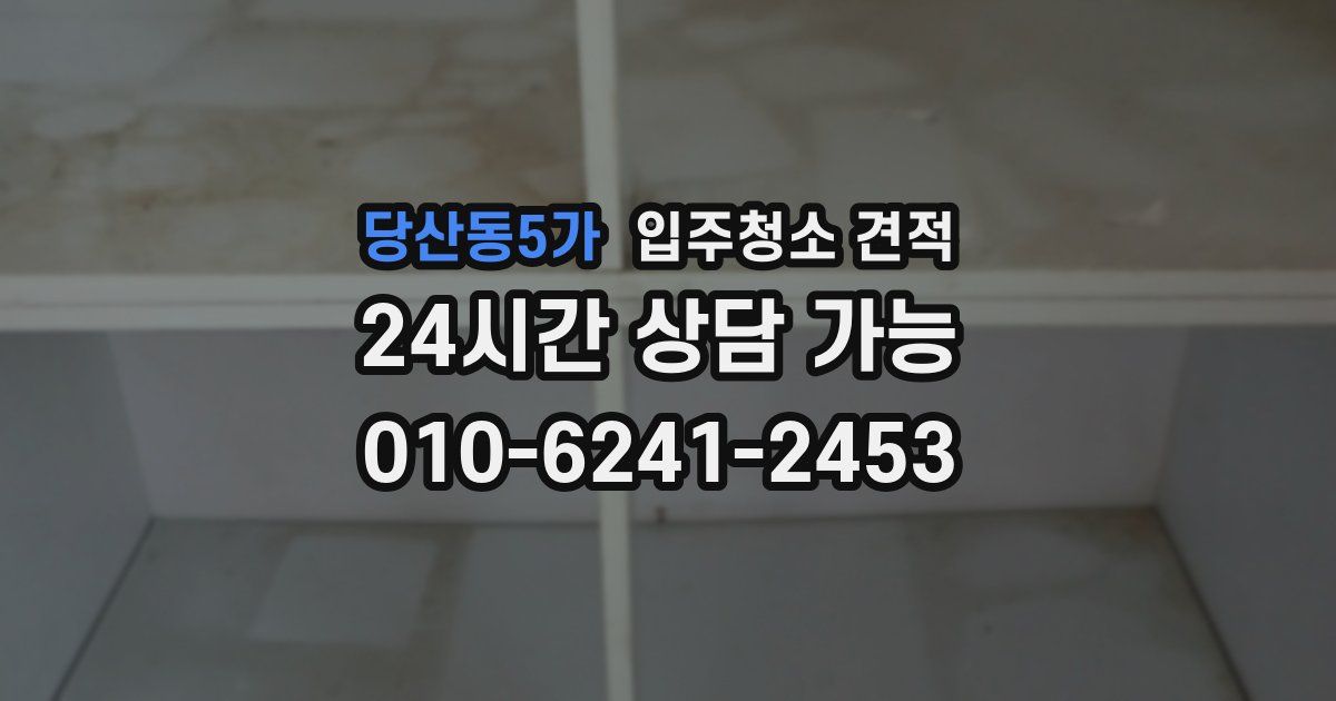 당산동5가 입주청소 견적