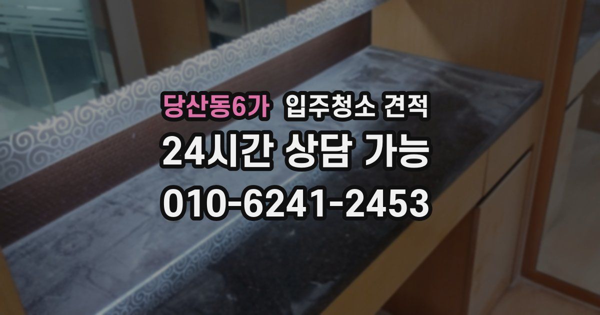 당산동6가 입주청소 견적