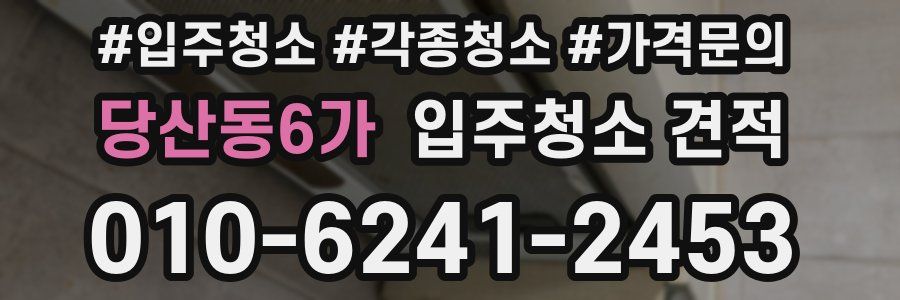 당산동6가 입주청소 견적