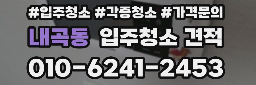 내곡동 입주청소 견적