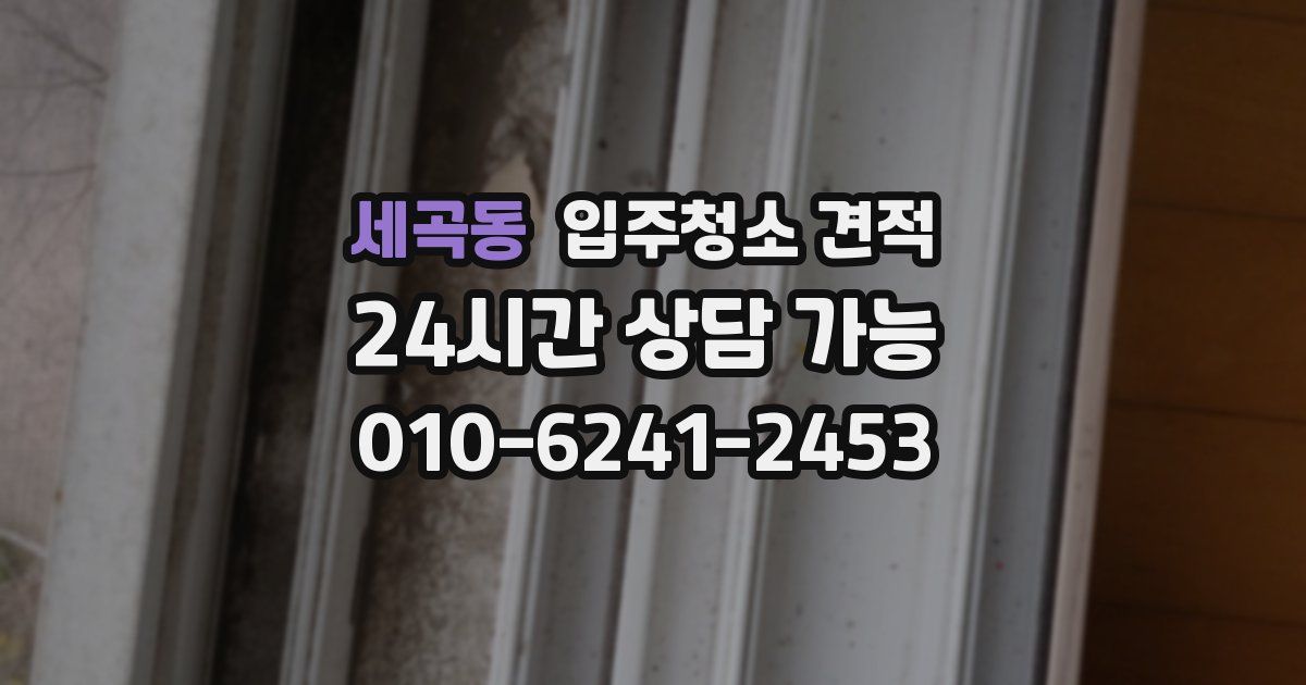세곡동 입주청소 견적