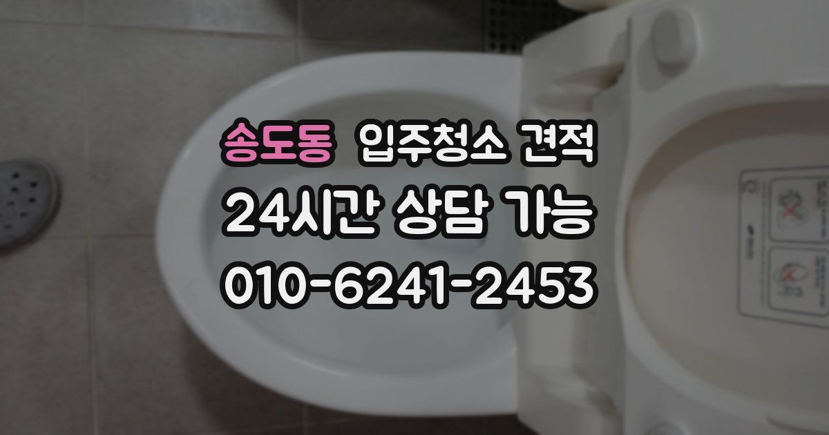 송도동 입주청소 견적