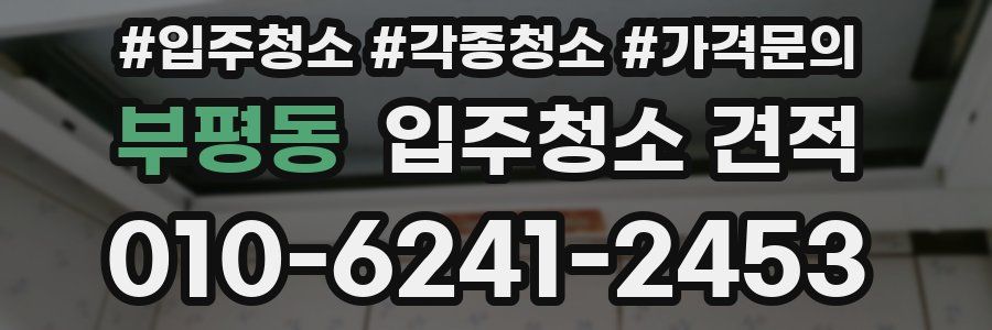 부평동 입주청소 견적