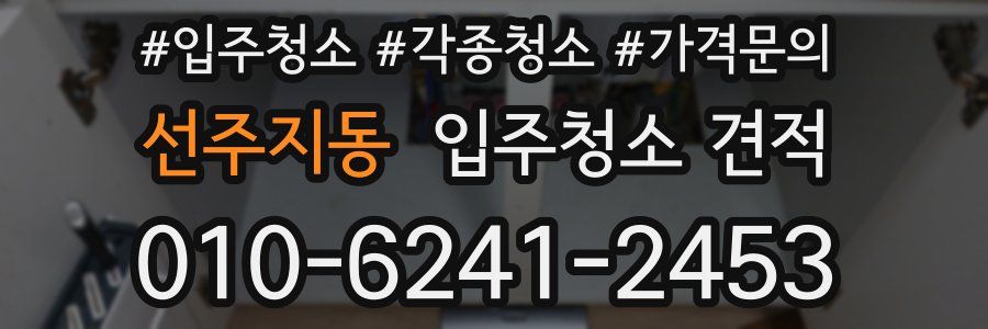 선주지동 입주청소 견적