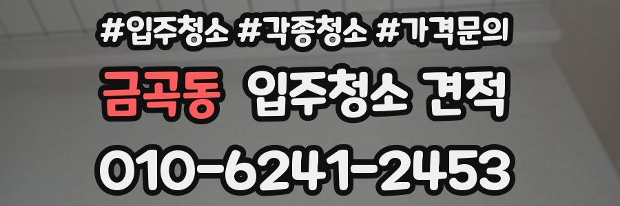 금곡동 입주청소 견적