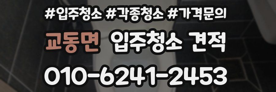 교동면 입주청소 견적
