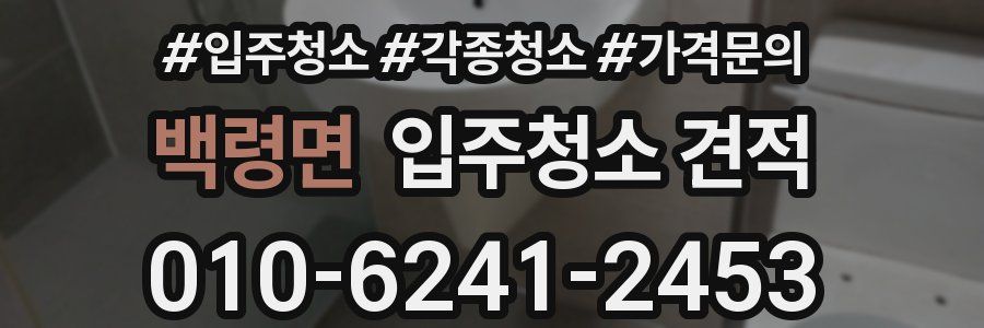 백령면 입주청소 견적