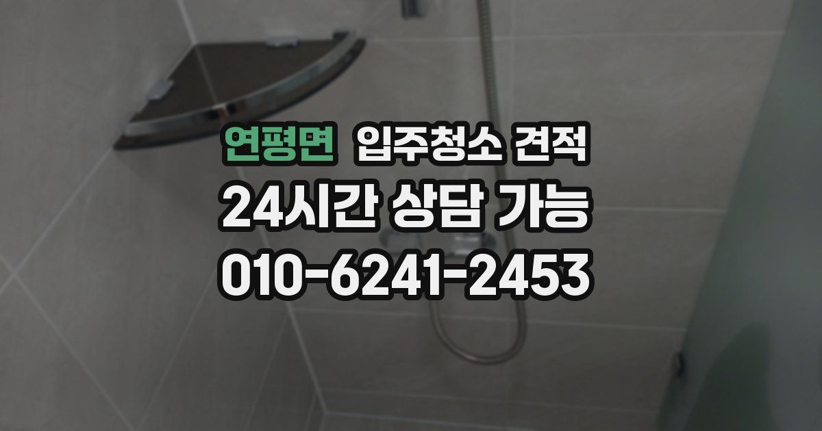 연평면 입주청소 견적