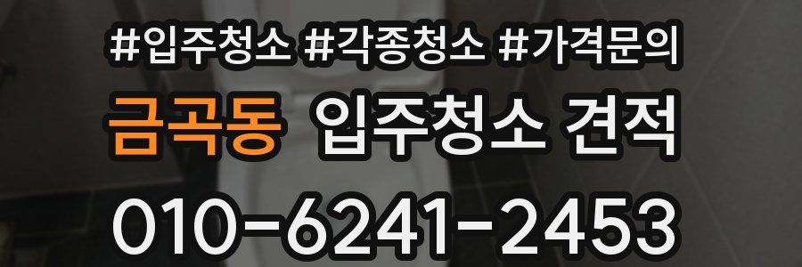 금곡동 입주청소 견적
