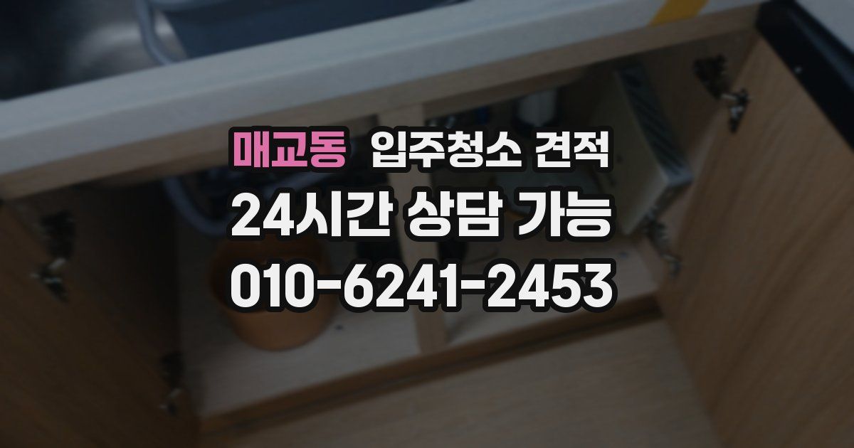 매교동 입주청소 견적