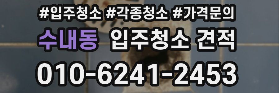 수내동 입주청소 견적