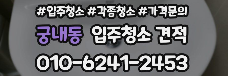 궁내동 입주청소 견적