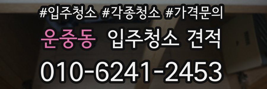 운중동 입주청소 견적