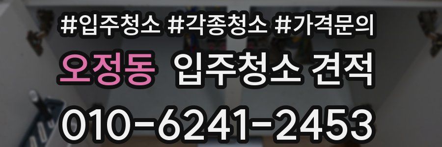 오정동 입주청소 견적