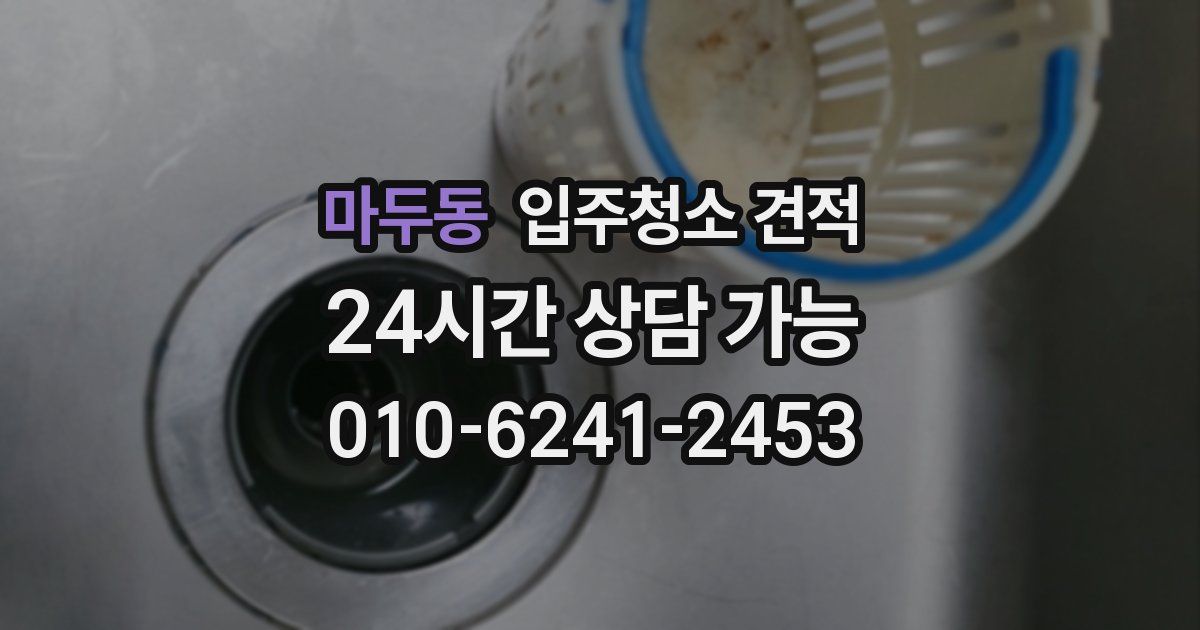 마두동 입주청소 견적