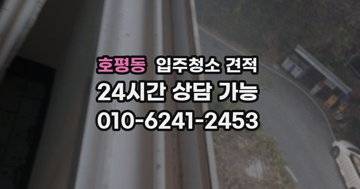호평동 입주청소 견적