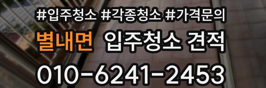 별내면 입주청소 견적