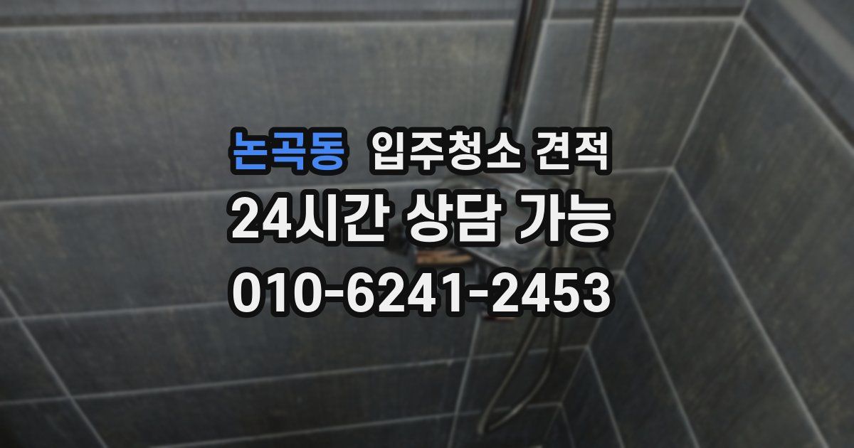 논곡동 입주청소 견적