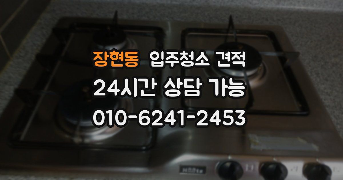 장현동 입주청소 견적