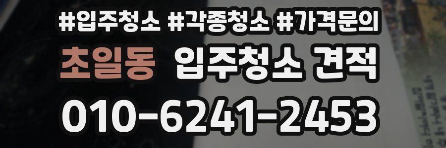 초일동 입주청소 견적
