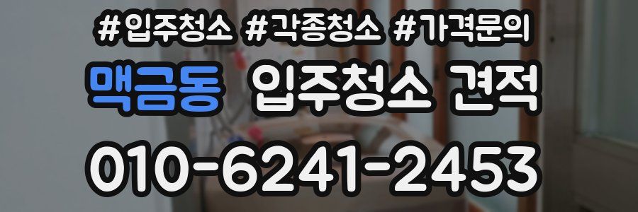 맥금동 입주청소 견적